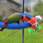 U Shape Parrot Perch Stand Toy Bird Platform Sand Paw Grinding Clean Stick - Image 7