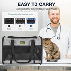 Cat Carrier for 2 Cats/Kitten, Pet Carrier for Cat, Small Dog & Bunny, Foldable - Image 5