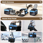 Top and 2 Sides Expandable Pet Carrier 17x11x9.5, TSA Airline Approved Small - Image 6