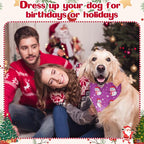 Aliceset 180 Pcs Christmas Dog Bandanas Bulk Christmas Bandanas - Image 5