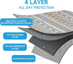 Waterproof Dog Blanket, Bohemian Dog Bed Cover Pet Blanket, Reversible Sofa - Image 3
