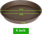 6 Pack Plant Saucer Tray, 4 5 6 8 10 12 13 15 17 19 inch Plant Saucers - Image 2