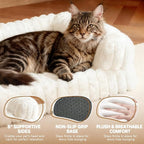 Cat Bed, Cat Beds for Indoor Cats, Winter Self Warming Pet Sofa Bed, Washable - Image 2