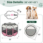 Love's cabin Pet Puppy Dog Playpen, Large Dog Tent Crates Cage Indoor/Outdoor - Image 3