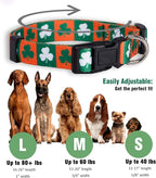Native Pup St Patricks Dog Collar- Saint Patrick Green Shamrock Pet Collars- - Image 3