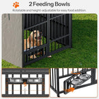 HOOBRO Outdoor Dog Kennel with Cover, 6.6 x 3.9 x 5.9 ft Dog Kennel Outside - Image 6