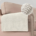 H.VERSAILTEX Plush Chenille Couch Armrest Cover 2 Packs Thick and Soft Sofa - Image 8
