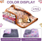 Hestya 4pcs Waterproof Dog Puppy Pads Soft Cat Blanket Dog Sleeping Mat - Image 7