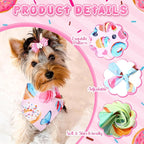 100 Pcs Dog Bandanas Bulk Hawaiian Dog Bandanas Summer 3 Sizes Washable - Image 3