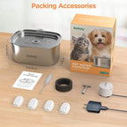 Cat Water Fountain Stainless Steel: 3.2L/108oz Pet Fountain Water Bowl Dog - Image 7