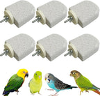 PINVNBY 6 PCS Bird Perch Bird Beak Grinding Stone Calcium Mineral Parrot Perch by PINVNBY