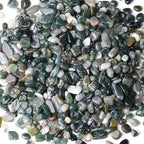 1lb Aquatic Agate Aquarium Gravel Rocks Natural Tumbled Healing Crystal Chips by YATOJUZI