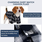 Koneseve Dog Shirt, Pet Plaid Clothes Shirt T-Shirt, Sweater Bottoming Shirt - Image 4