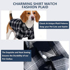 Koneseve Dog Shirt Pet Plaid Clothes T-Shirts Sweater Bottoming Shirt - Image 4