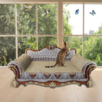 Luxury Cardboard Cat Scratcher Sofa Bed, Couch Shaped Cat Scratching Board - Image 5