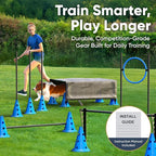 Dog Agility Course Backyard Set Complete Dog Agility Equipment - Image 7