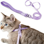 Cat Harness and Leash 2-in-1, Escape Proof Anti-Chocking Harness Adjustable by BuddyArmor