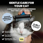 MalsiPree 2-in-1 Cat Brush for Shedding - Image 2