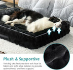 Faux Rabbit Fur Orthopedic Dog Bed, Large Dog Bed, Supportive Foam Pet Sofa - Image 4