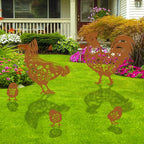 Chicken Metal Garden Stakes Yard Decor, Metal Yard Stakes Gifts - Image 6