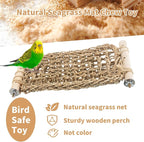 FlidRunest Conure Ladder Perch for Cage, Bird Seagrass Ladder Bridge Exercise - Image 3