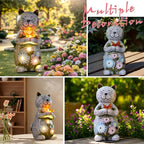 Solar Garden Statue Cat Figurine – Outdoor Decoration - Image 5