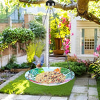 VCUTEKA Glass Hanging Bird Bath - Image 2