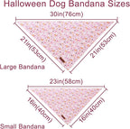 Halloween Pumpkin Dog Bandana, Halloween Triangle Bid Scarf - Image 6