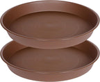2 Pack of Plant Saucer 19", 2.3" Depth, 18 19 inch Plant Tray Saucer, Plant Dish by Bleuhome