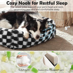 JOEJOY Dog Bed Medium Size Dog, Rectangle Washable Orthopedic Corduroy Fleece - Image 2