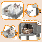 Cat Tree Tower 44 Inch, Small Cat Tower - Image 6