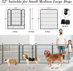 Dog Playpen 32 inch 10 Panels Indoor Dog Pen - Image 3