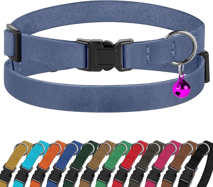 Breakaway Cat Collar Leather by BUDKAS