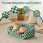 Hollypet Cat Bed Fluffy Plush Mutifuctional Double-Layer Soft Pet Couch - Image 6