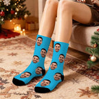 D-Story Custom Face Socks, Personalized Photo Picture on Socks, Unisex Athletic - Image 8