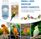 No Mess Bird Feeder Water Dispenser Set, Parakeet Cage Accessories, Bird Feeder - Image 3