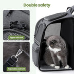 Pecute Cat Backpack Carrier, 30% Energy Saving Breathable Pet Backpack - Image 3