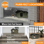 K&H Pet Products Extra-Wide Outdoor Cat House - Image 4