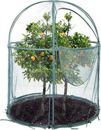 Round 4'x4' Large Plant Mesh Cover 4.9FT Tall Crop Netting Cage Pest Guard Cover - Image 3