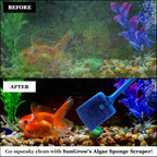 SunGrow Aquarium, Crested Gecko, Hermit Crab Sponge Scraper, 16” x 2”, - Image 4