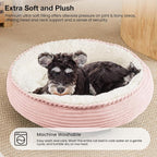 Love's cabin Round Donut Cat and Dog Cushion Bed, 25in Pet Bed - Image 7