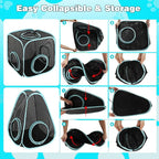 9.45FT Outdoor Cat Enclosures Portable Cat Playhouse, Pop Up Cats Tent - Image 5