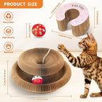 Collapsible Cats Cardboard Scratcher, Interactive Cat Toys - Image 2