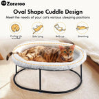 Elevated Cat Hammock Bed for Indoor Cats, Fluffy Warm Cuddle Cats Bed - Image 3