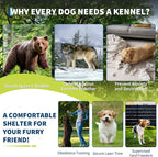 Large Dog Kennel Outdoor with Roof Heavy Duty Dog Enclosure Outside Pet Fence - Image 7