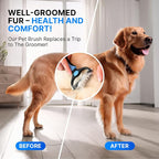 Dog Rake Brush for Shedding – Undercoat Deshedding Tool for Long & Thick Hair - Image 2
