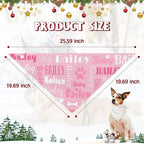 Personalized Dog Bandanas Custom Neckwear Name Button Anti-loosening Dog Scarf - Image 7