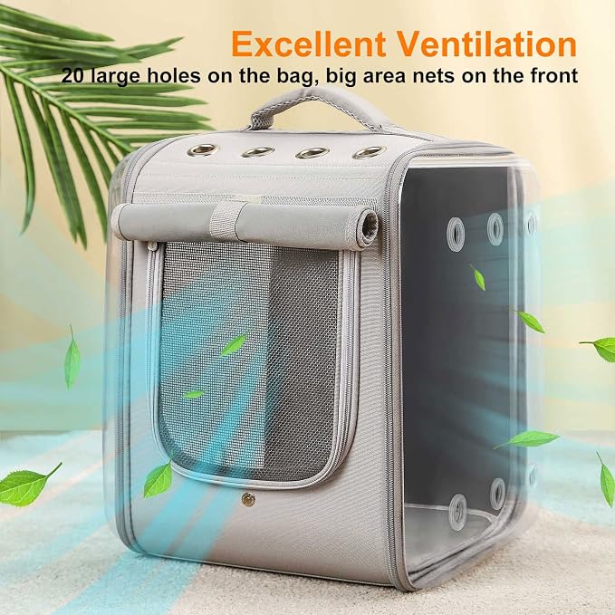 Cat Backpack Carrier Large Pet Backpack Carrier, 17lbs Load-Bearing Ventilated - Image 4