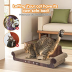 Extra Large Cat Scratcher Bed, 32 Inch Cat Scratching Board Cat Couch, Durable - Image 5