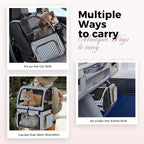 Lekebobor Double Cat Backpack Carrier - Image 5